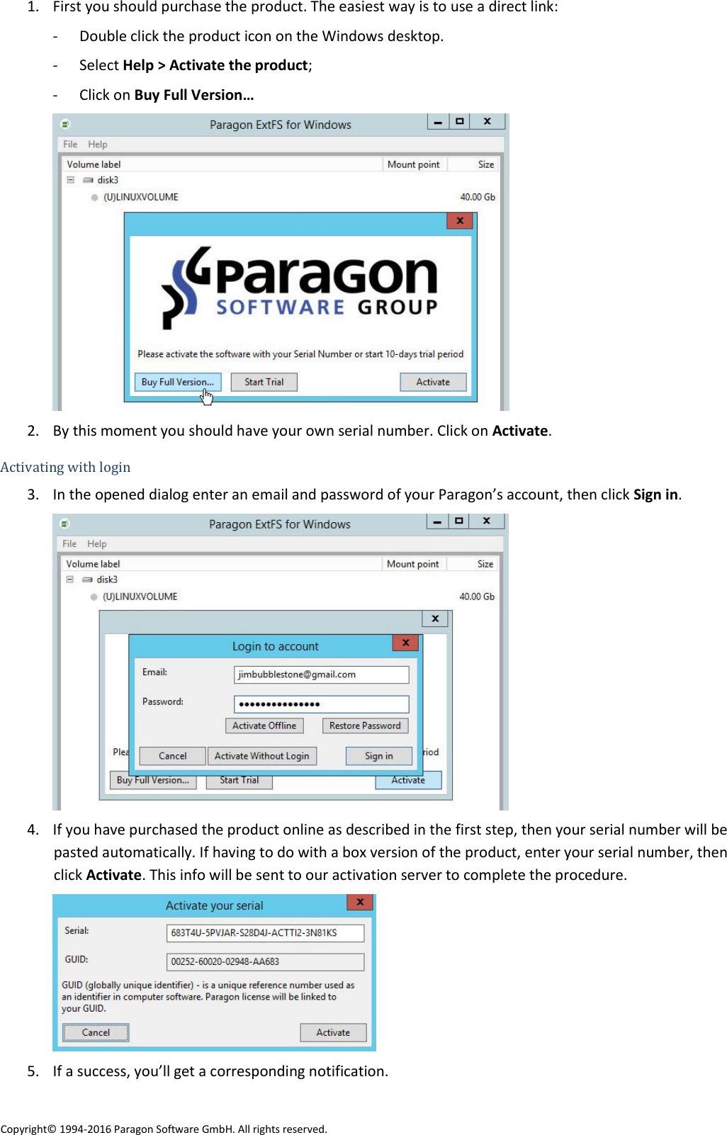 paragon extfs for windows product key and serial number