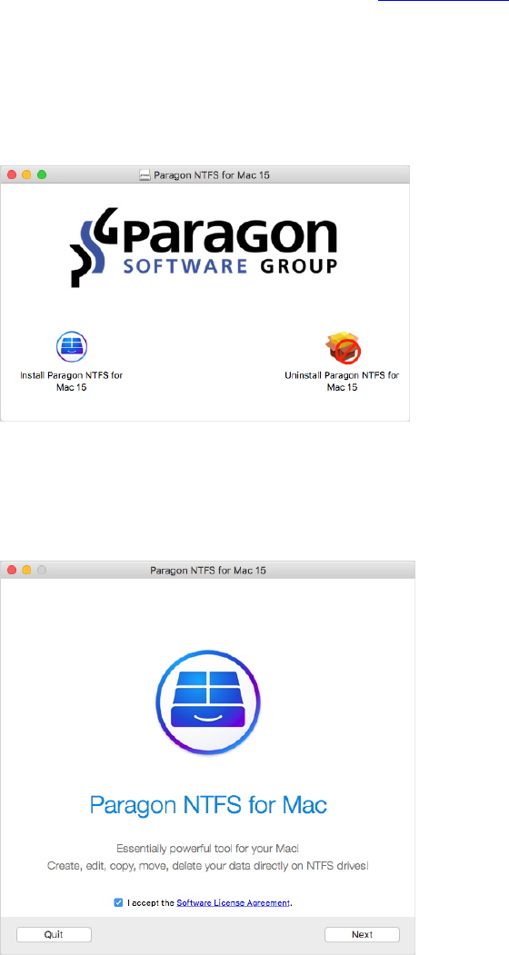 how to uninstall paragon ntfs for mac