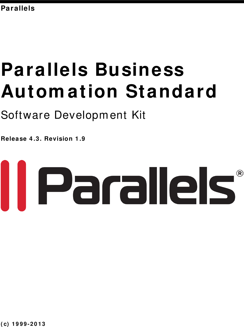 Parallels Business Automation Standard 4 3 Software Development Kit Pbas 43 Sdk