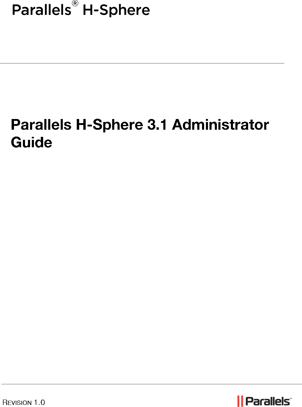 Parallels H Sphere 3.1 Administrator Guide Hsphere admin en