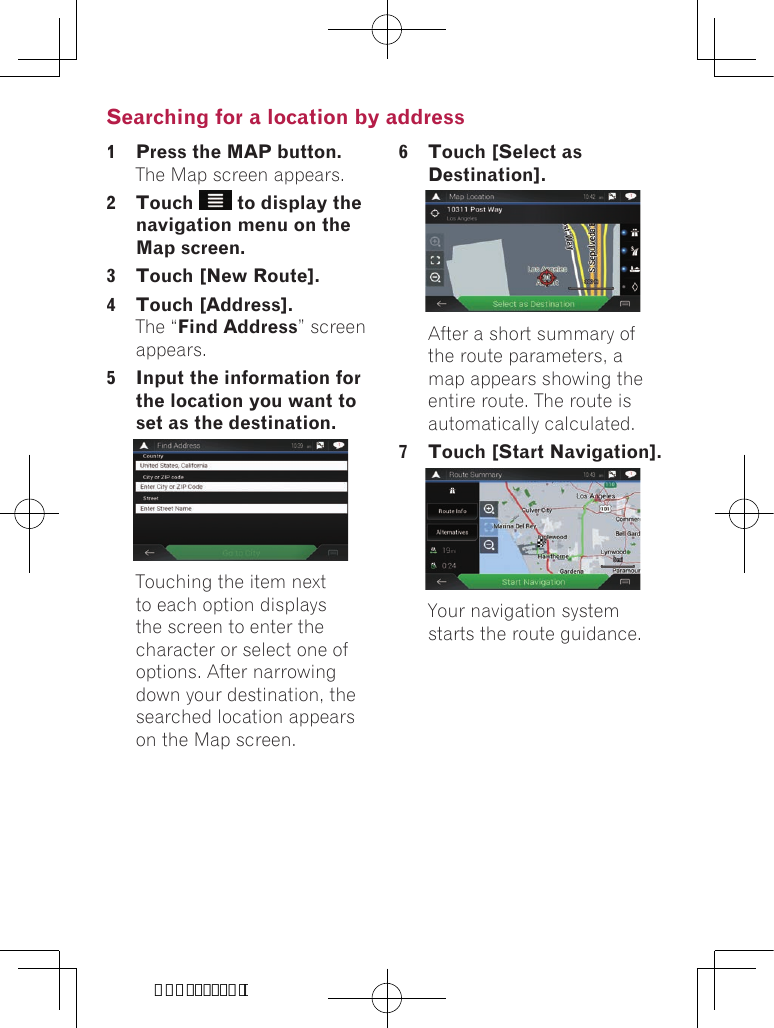 Page 4 of 8 - Pioneer  AVIC 6201 NEX - Quick Start Guide AVIC-6200NEX 5200NEX QSG EN