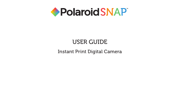Page 1 of 12 - Polaroid  Snap - User Guide EN