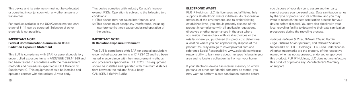 Page 10 of 12 - Polaroid  Snap - User Guide EN
