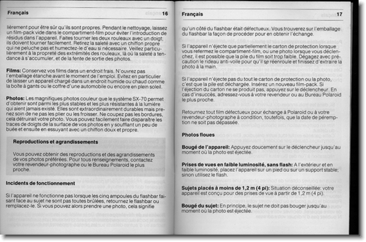 Page 10 of 12 - Polaroid  Supercolor 1000 - Operating Guide UG ML