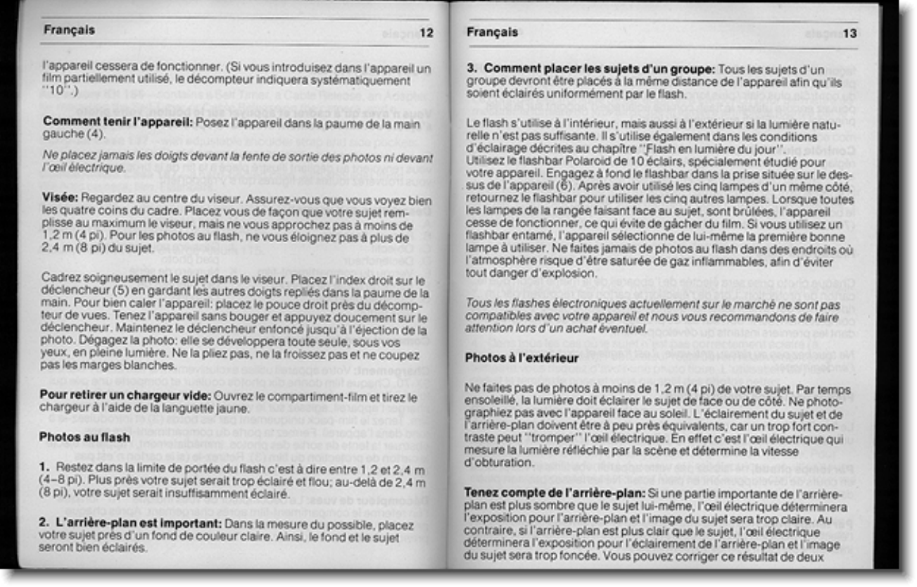 Page 8 of 12 - Polaroid  Supercolor 1000 - Operating Guide UG ML