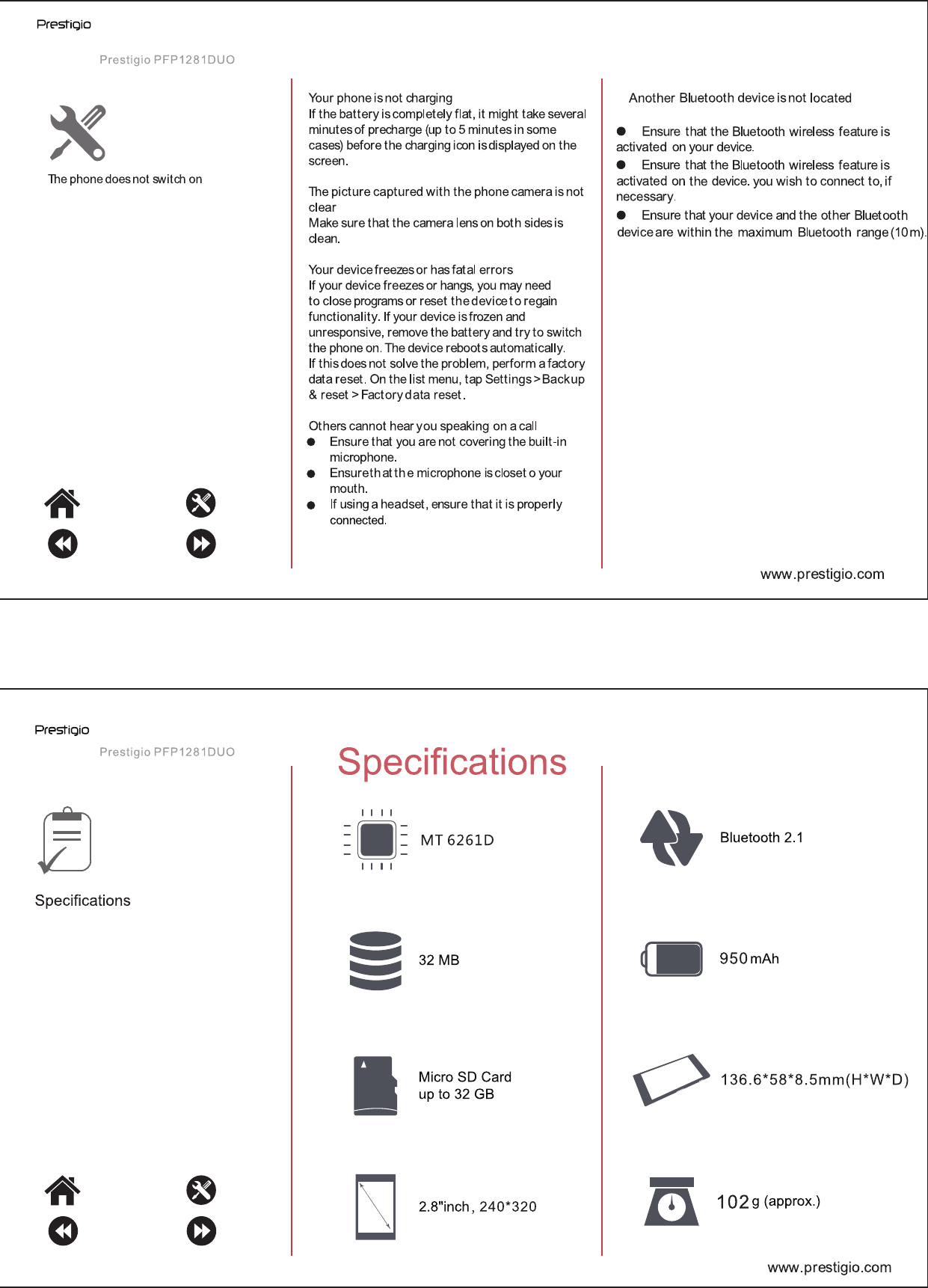 Page 9 of 9 - Prestigio User Manual PFP-1281 Duo - PFP1281DUO GRACE A1 EN