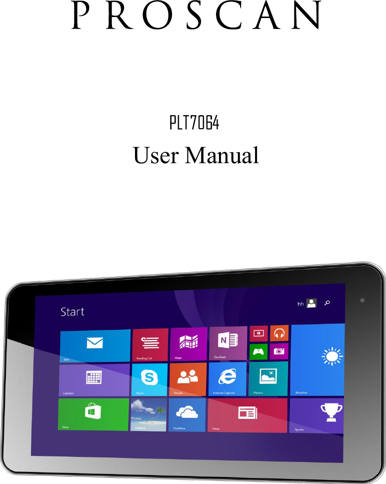 proscan tablet reset password