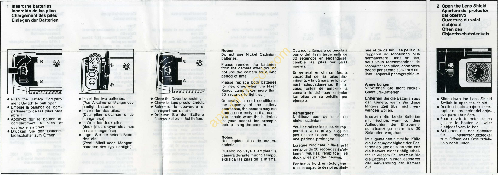 Page 3 of 9 - Ricoh  YF-20 - Directions For Using Yf20 Ml