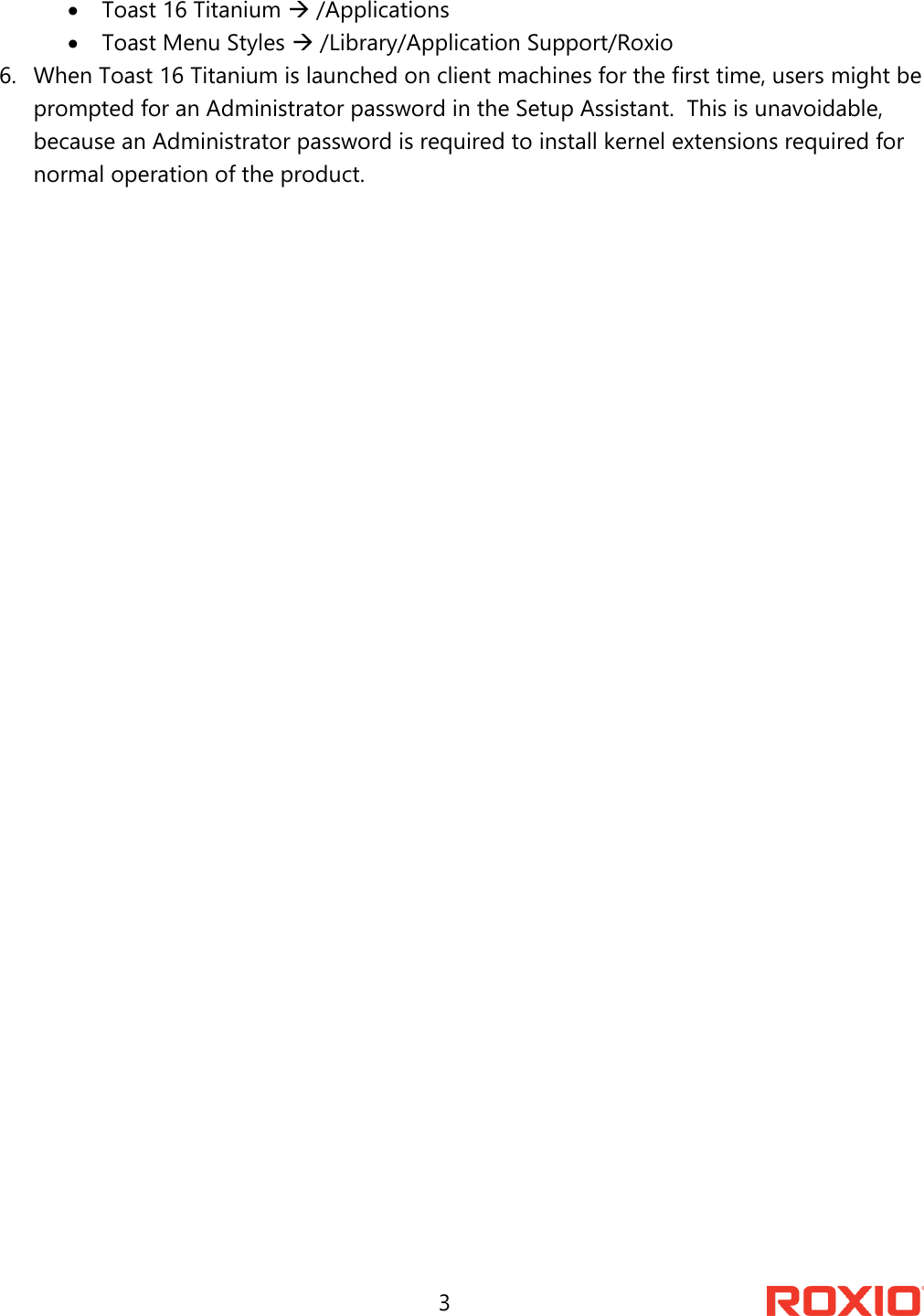 Page 3 of 3 - Roxio Toast 16 Titanium Deployment Guide Pro - Volume License Toast-16-titanium-deployment-en