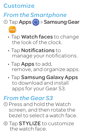 Page 5 of 10 - Samsung  Gear S3 Frontier (AT&T) - Quick Start Guide ATT SM-R765A QG EN