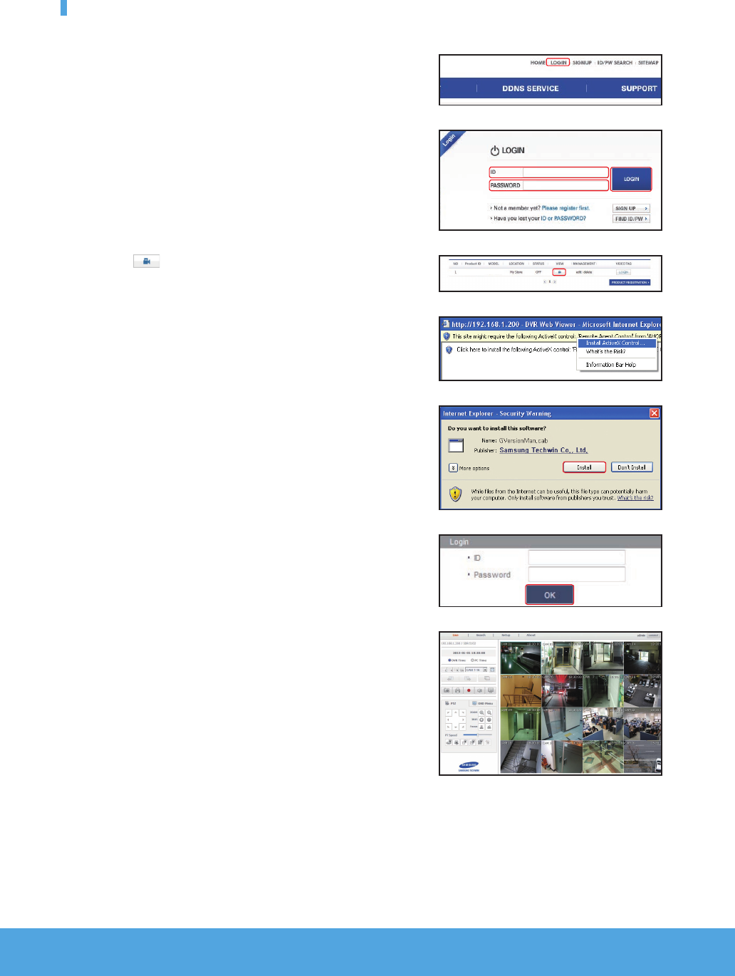 web viewer for samsung dvr login