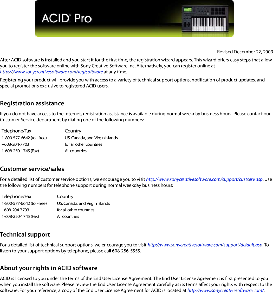 sony acid pro 7 manual