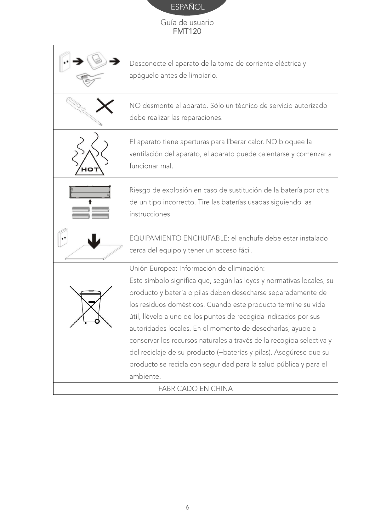 Sunstech Fmt 1 User Manual Fmt1 En Es Fr Pt