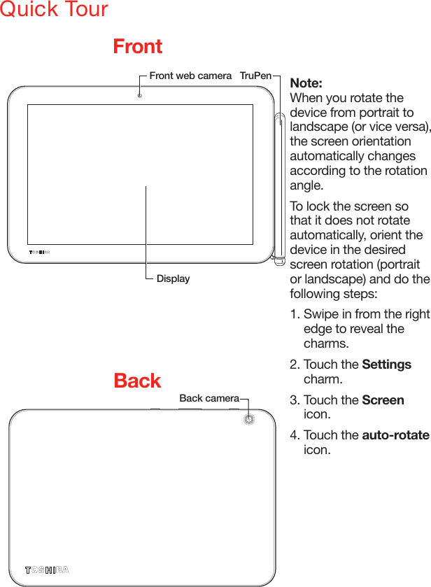 Page 3 of 8 - Toshiba  Encore 2 Write - Quick Start UG EN