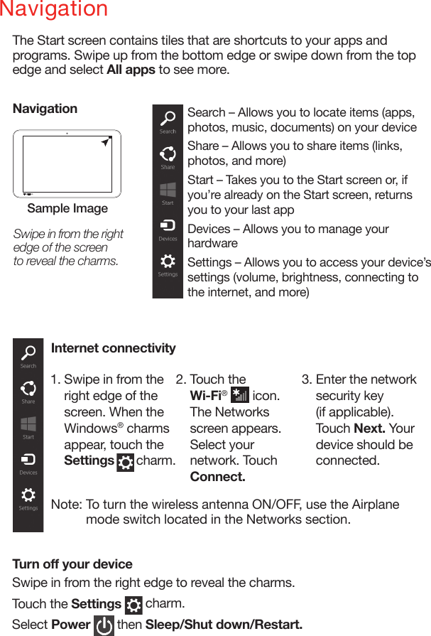 Page 5 of 8 - Toshiba  Encore 2 Write - Quick Start UG EN