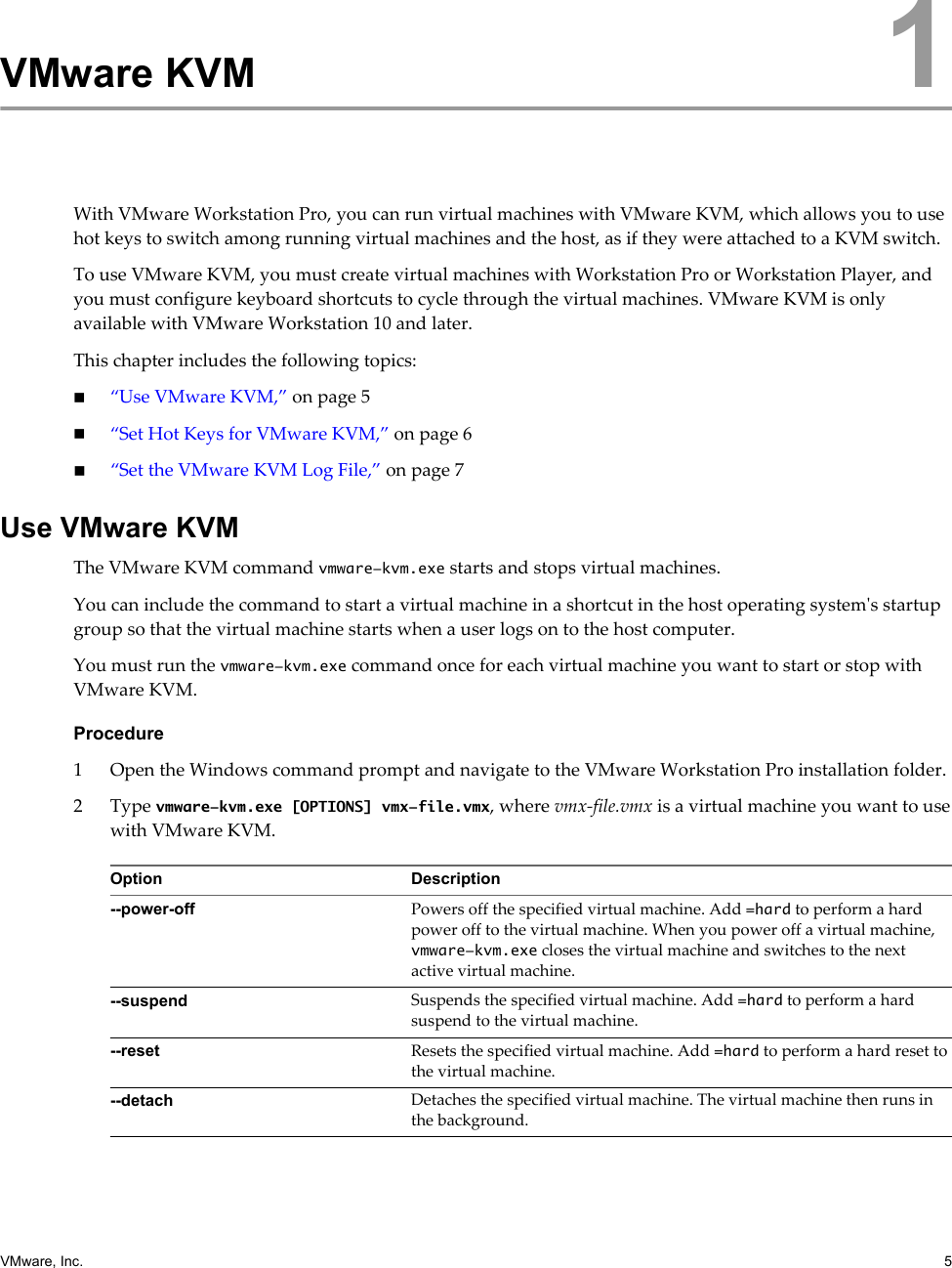 Page 5 of 10 - Vmware KVM - VMware. Workstation Pro 12.0 Workstation-pro-12-kvm-en