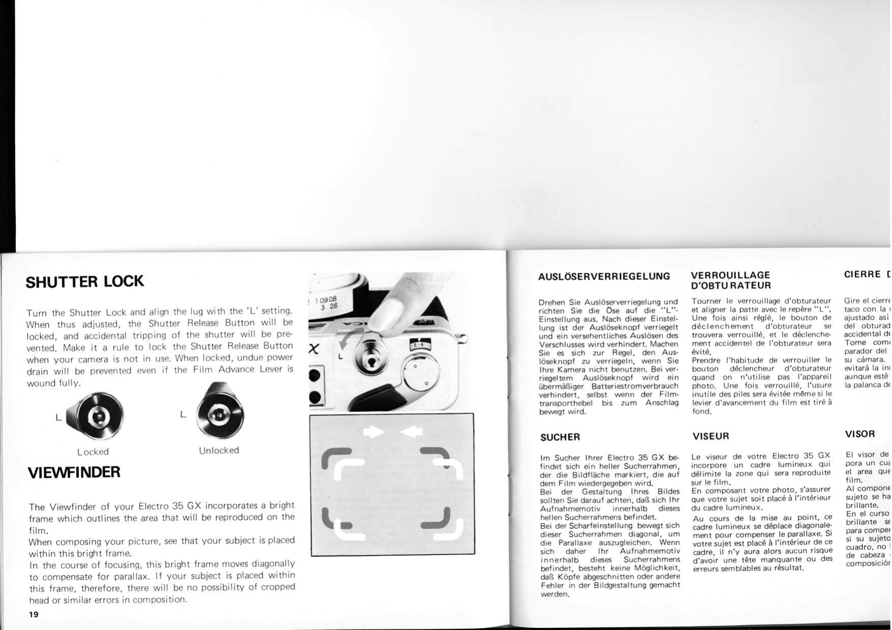 Yashica Copy Utility Electro 35 Gx Operating Guide En